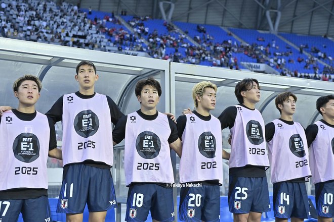 【山田新＆大関友翔アルバム】韓国戦での川崎フロンターレ2選手の写真43枚！ 試合出場ならずも韓国・龍仁で戦った記録写真「日本代表ー韓国代表」の画像026