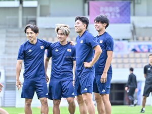 パリ五輪・サッカー日本代表がボルドー市内で3日目の練習を冒頭15分のみ公開……初戦パラグアイ戦に向け、主将「大事な一戦」と意気込むの画像