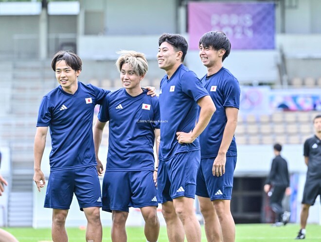 パリ五輪・サッカー日本代表がボルドー市内で3日目の練習を冒頭15分のみ公開……初戦パラグアイ戦に向け、主将「大事な一戦」と意気込むの画像001