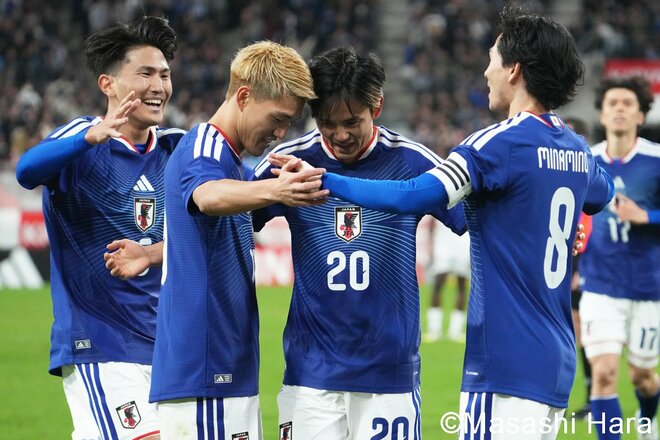 キャプテン南野拓実と背番号10堂安律のゴールで“新ユニお披露目試合”に快勝！圧巻の佐野海舟と好パフォーマンスの守備陣！後藤啓介＆北野颯太がA代表デビュー【日本代表vsガーナ代表】激闘PHOTOギャラリーの画像005