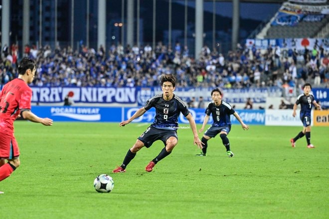 【宮代大聖アルバム】FW宮代大聖の韓国戦で先発出場した写真33枚！ サッカー日本代表がE-1連覇を達成した記念試合での現地写真「日本代表ー韓国代表」の画像022