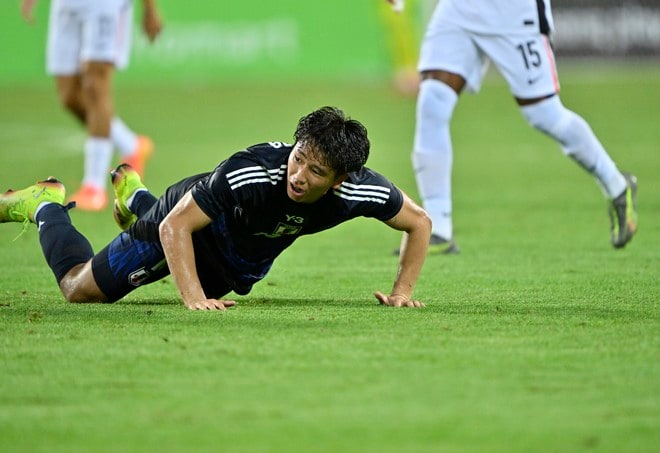 【試合アルバム】川崎フロンターレFW山田新の代表デビュー48枚の試合写真！ 韓国・龍仁で日本代表ユニフォームを着用したプレー写真「日本代表ー香港代表」の画像048
