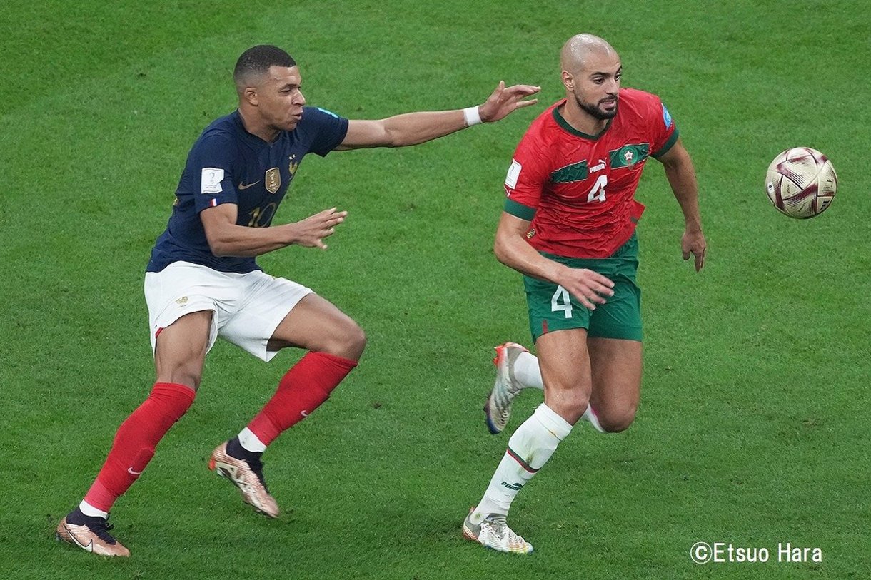 画像・写真：フランス代表テオ・エルナンデス「開始5分」の強烈先制弾！2大会連続の決勝進出【カタールワールドカップ フランス代表vsモロッコ代表