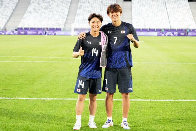 パリオリンピック男子サッカー日本代表「激闘の記録」PHOTOギャラリー30枚　グループリーグ初戦パラグアイ戦「プレミア移籍」斉藤光毅が3点に絡む活躍！三戸舜介、藤尾翔太らの得点で快勝　の画像028