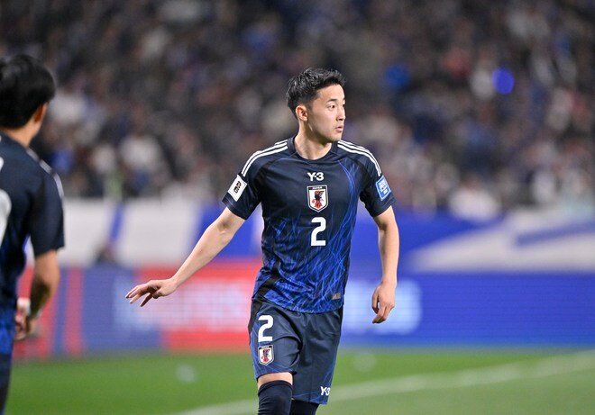 4【試合アルバム】「サッカー日本代表―サウジアラビア代表」菅原由勢がアジア最終予選では初先発。堂安律に代わって右WBで起用される「中地拓也 撮影写真」の画像007