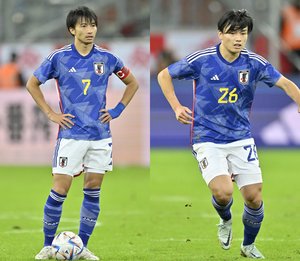 「可愛いの渋滞」サッカー日本代表・柴崎岳＆上田綺世の「”美人妻”同士」による2ショットが話題! ファンから「推しと推しの集合」など微笑ましい声が挙がるの画像