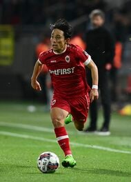 ｢ダブル大地がゴール決めてる｣ !! シントトロイデンのFW林大地が魂の｢決勝ゴール｣！ 香川真司のシュートのこぼれ球を押し込む…日本人選手5人出場の試合で決まった決勝弾の画像