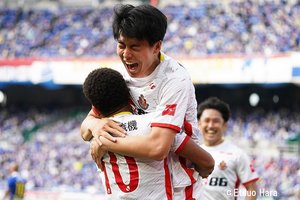 マリノスは「岩田智輝とエウベルの負傷」もロペスがゴールを決めACL集中開催から戻っての「初試合勝利」を決めた【横浜Ｆ・マリノスｖｓ名古屋グランパス】原悦生PHOTOギャラリー「サッカー遠近」の画像