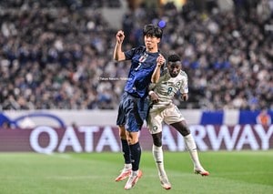 【試合アルバム】「サッカー日本代表―サウジアラビア代表」先発メンバー６人変更で挑むも5バック崩せず……20歳DF高井幸大が先発の一戦「中地拓也 撮影写真」の画像