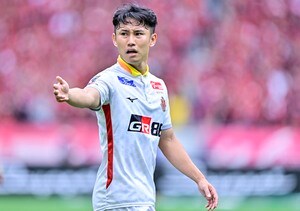 「そりゃ代表選ばれるわってクロス」日本代表初選出の名古屋DFのアシストに「クロスうっま」と称賛の声！ 決まったゴールにも「めちゃくちゃゴラッソ」と話題の画像