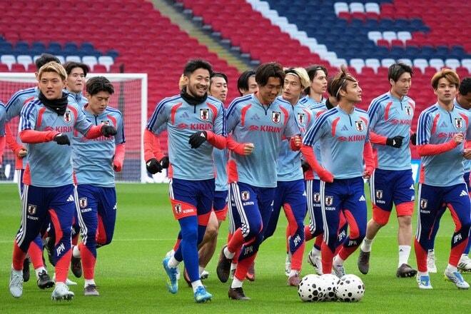 【現地写真100枚】伊東純也＆三笘薫の決勝弾から駆けつけた南野拓実＆遠藤航の姿まで！初招集、復活組、主力組も躍動！森保ジャパン｢英国遠征｣厳選ショットの画像045