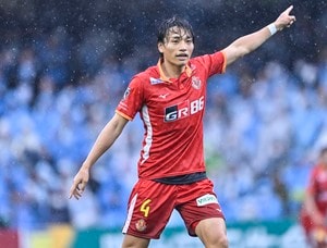 「完璧なデザインプレーじゃん!」J1名古屋が湘南戦で繰り出した「デザインCK」が驚きもたらす！「練習してないとできんでしょこの形は」の声の画像