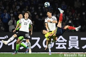 三笘薫が開始早々の先制弾も、サッカー日本代表は逆転敗北　PHOTOギャラリー【キリンチャレンジカップ２０２３ 日本代表ｖｓコロンビア代表 ２０２３年３月２９日 １９：２０キックオフ】の画像
