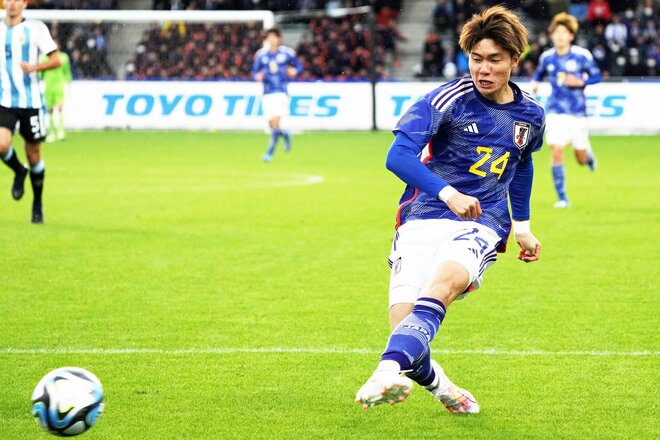 福田師王のドイツ奮闘記｢Tor！ゴール｣連載(6)後編　｢悔しかったですね、普通に｣日本代表のラストピース福田師王が語る代表戦、｢いい刺激になる｣同世代の活躍と今季の目標｢ゴールという結果で示す！｣の画像