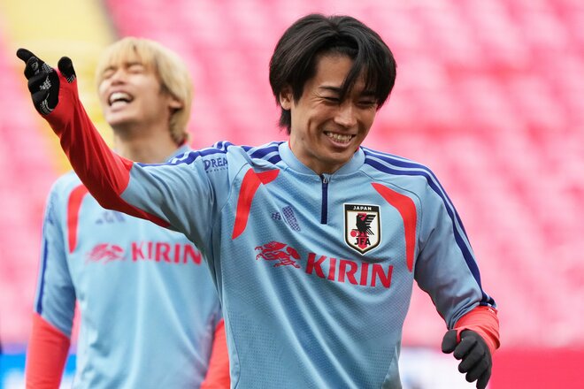 【現地写真100枚】伊東純也＆三笘薫の決勝弾から駆けつけた南野拓実＆遠藤航の姿まで！初招集、復活組、主力組も躍動！森保ジャパン｢英国遠征｣厳選ショットの画像053