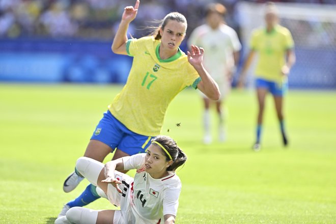 【パリ五輪・現地撮】なでしこジャパン、ブラジル代表戦の激闘フォトレポート……前半にPK失敗も、後半ATに熊谷紗希＆谷川萌々子の2発で逆転勝ちの画像002