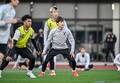 【試合アルバム】「サッカー日本代表練習」大勢のサポーターの前で公開練習！ サウジアラビア戦へ向けミニゲームなど実施「中地拓也 撮影写真」の画像013