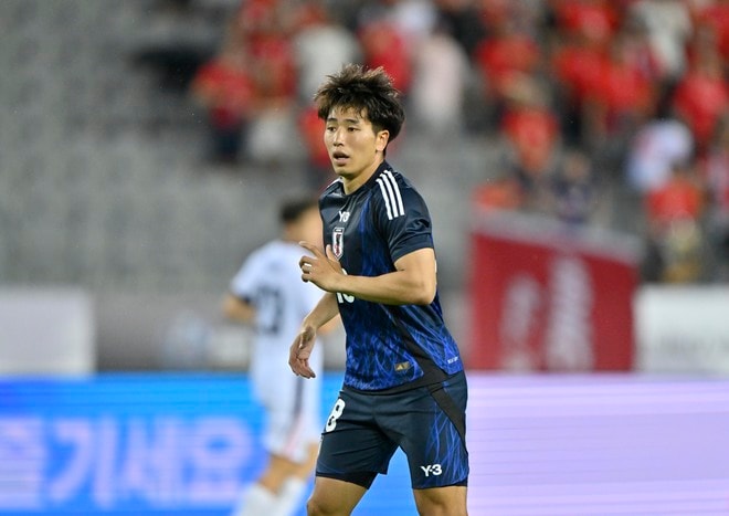 【試合アルバム】川崎フロンターレFW山田新の代表デビュー48枚の試合写真！ 韓国・龍仁で日本代表ユニフォームを着用したプレー写真「日本代表ー香港代表」の画像024