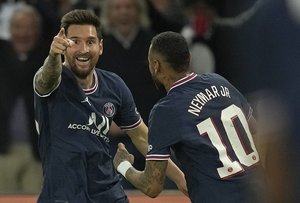 リオネル・メッシが待望のPSG｢初ゴール｣！キリアン・ムバッペとのワンツーから強烈な左足!!恩師ペップの前で見せた圧巻のゴールとは?【動画】の画像