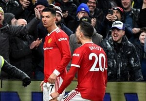 クリスティアーノ・ロナウドがついに「2022年初ゴール」!!華麗なドリブルから右足一閃!マンチェスター・ユナイテッドの勝利に貢献した｢7試合ぶりのゴール｣とは?【動画】の画像