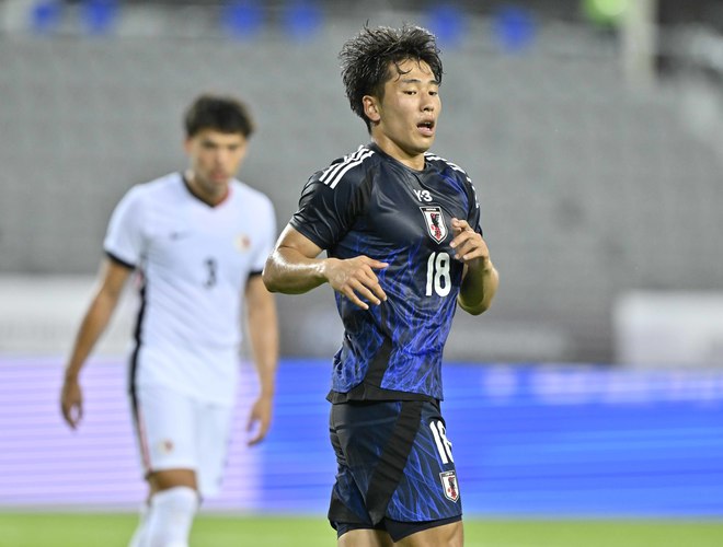 【試合アルバム】川崎フロンターレFW山田新の代表デビュー48枚の試合写真！ 韓国・龍仁で日本代表ユニフォームを着用したプレー写真「日本代表ー香港代表」の画像039