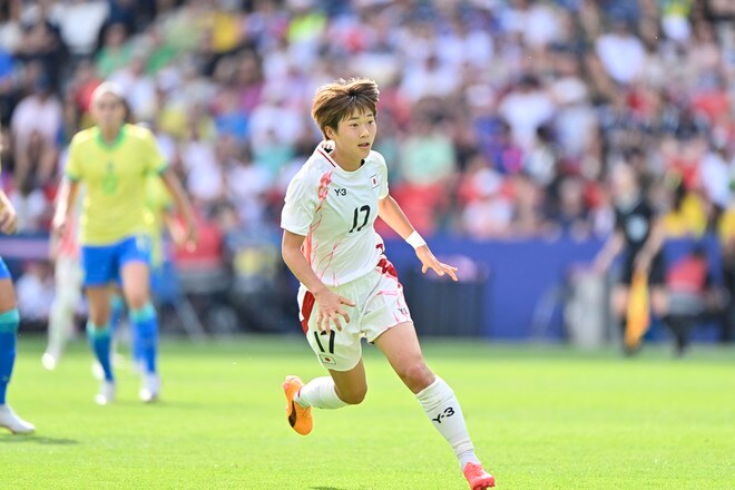 【パリ五輪・現地撮】なでしこジャパン、ブラジル代表戦の激闘フォトレポート……前半にPK失敗も、後半ATに熊谷紗希＆谷川萌々子の2発で逆転勝ちの画像085