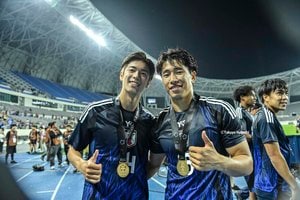 【山田新＆大関友翔アルバム】韓国戦での川崎フロンターレ2選手の写真43枚！ 試合出場ならずも韓国・龍仁で戦った記録写真「日本代表ー韓国代表」の画像
