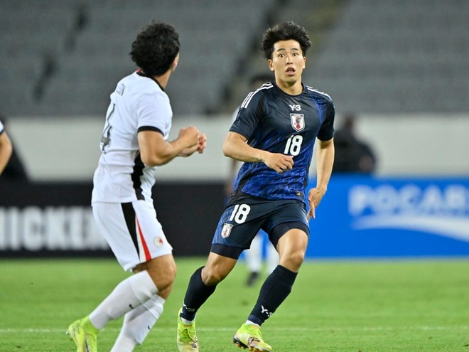 【試合アルバム】川崎フロンターレFW山田新の代表デビュー48枚の試合写真！ 韓国・龍仁で日本代表ユニフォームを着用したプレー写真「日本代表ー香港代表」の画像022