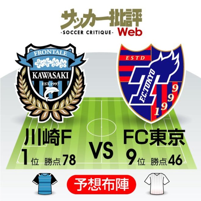 【J1プレビュー】「川崎フロンターレ対FC東京」意地を見せるか注目の「多摩川クラシコ」の画像