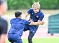 パリ五輪・サッカー日本代表がボルドー市内で初練習！「だいぶきつかったです」と充実の表情……バックアップメンバー山田楓喜も合流して19選手が参加の画像010