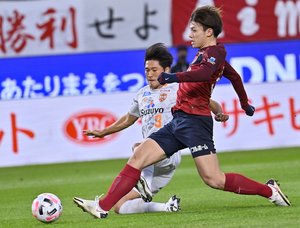 鹿島、清水に快勝！(1)「2得点でもFW上田綺世の表情がさえなかったわけ」の画像