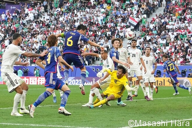日本代表、遠藤航が一矢報いるも…イラクに敗北　PHOTOギャラリー【AFCアジアカップ イラク代表vs日本代表 2024年1月19日 20:30キックオフ】の画像