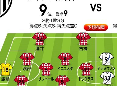 「J1プレビュー」7/26 神戸―G大阪「フォーメーションを読み合う頭脳戦」の画像