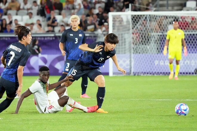 パリオリンピック男子サッカー日本代表「激闘の記録」PHOTOギャラリー25枚　グループリーグ第2戦マリ戦　山本理仁が2試合連続ゴール！PKピンチを守護神・小久保玲央ブライアンが神セーブの画像005