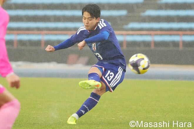 ロス五輪世代のU-22日本代表が“才能証明”の5得点！川合徳孟の直接FK弾！齋藤俊輔、石橋瀬凪のドリブル突破！市原吏音も出場！未来のA代表入りを狙う面々たち【U-22日本代表vsU-21関東大学選抜】激闘PHOTOギャラリーの画像006