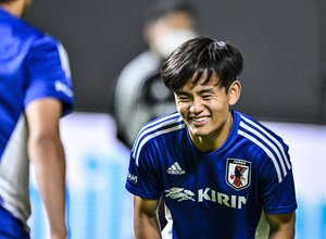 サッカー日本代表練習風景　20220601　の画像