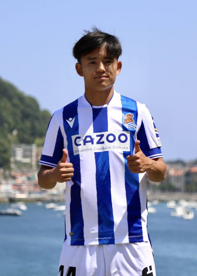 サッカー日本代表・久保建英の「キャプテン翼風?」イラストをラ・リーガのレアル・ソシエダSNSが公開するも…「鈴木福くんやん」と”珍反応”が続出【画像】の画像