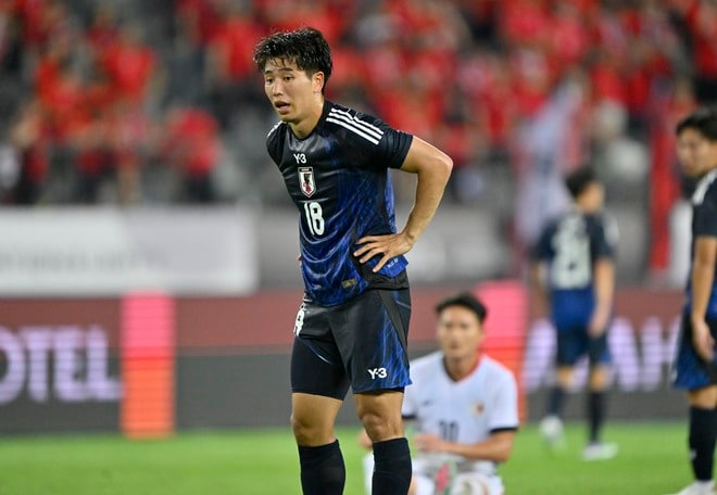 【試合アルバム】川崎フロンターレFW山田新の代表デビュー48枚の試合写真！ 韓国・龍仁で日本代表ユニフォームを着用したプレー写真「日本代表ー香港代表」の画像047