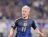 日本代表に期待をもたらすオーバーヘッド弾！ 前田大然の｢プスカシュノミネートあるレベル｣の鮮やかな一撃に現地大熱狂！｢オールドファームじゃん凄い｣｢三笘の穴を埋めてください｣ 