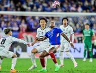 ガンバの高い攻撃力を跳ね返して、マリノス、アンデルソン・ロペス先制！ PHOTOギャラリー【明治安田J1リーグ 第3節 横浜F･マリノスvsガンバ大阪 2024年4月10日 19:03キックオフ】の画像