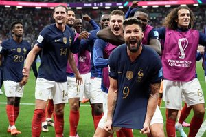 PHOTOギャラリー「ピッチの焦点」フランスがイングランドを下してベスト4進出！【FIFAワールドカップ2022カタール　イングランド代表vsフランス代表2022年12月10日】（渡辺航滋撮影）の画像