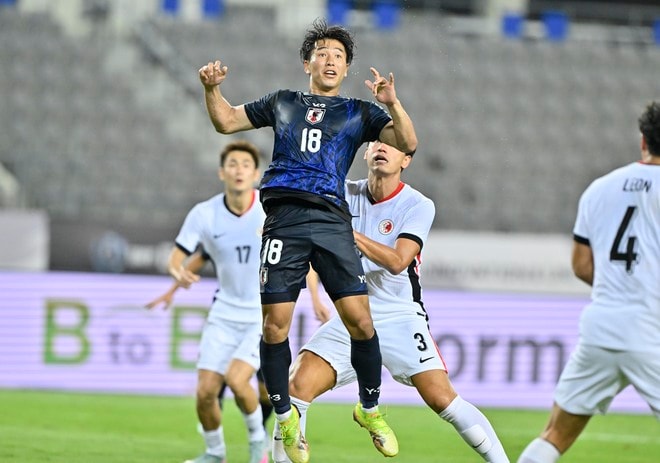 【試合アルバム】川崎フロンターレFW山田新の代表デビュー48枚の試合写真！ 韓国・龍仁で日本代表ユニフォームを着用したプレー写真「日本代表ー香港代表」の画像025