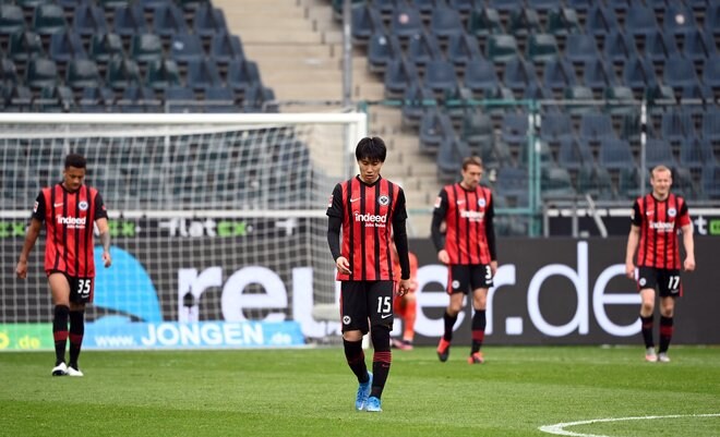 【ブンデス分析】鎌田大地を活かせず大敗!CL16強に転がされたフランクフルトの画像