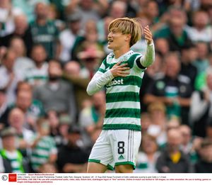 「日本代表ホットライン」再び炸裂ゴール！ サッカー日本代表・古橋亨梧が前田大然のクロスに合わせて「ワンタッチ弾」! セルティックを開幕4連勝に導く の画像