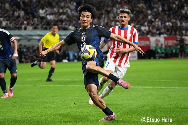 勝てない試合が3つ続いている日本、エース上田綺世のゴールで負け試合を引き分けに！【日本代表vsパラグアイ代表】原悦生10月シリーズPHOTOギャラリー(1)の画像005