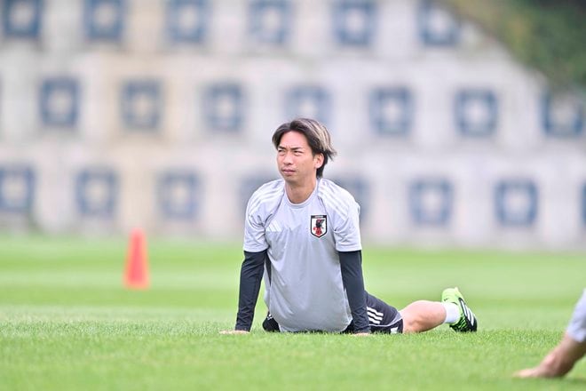【サンフレッチェ広島「E-1」アルバム】J1広島に所属する日本代表5選手の13日＆14日の練習写真46枚！ジャーメイン良、中村草太、川辺駿、田中聡、荒木隼人、大迫敬介の現地写真の画像009