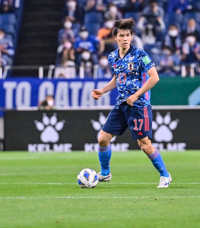サッカー日本代表「11月シリーズの理想スタメン」!ワールドカップ最終予選「アウェイ2連戦」へ久保建英「復帰困難」の今こそベルギーで活躍する司令塔の招集と「A代表初ゴール」田中碧の起用を!【図表】の画像