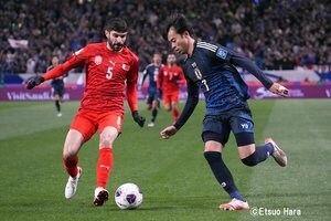 本当に｢厳しかった｣バーレーン戦、三笘薫ら｢ボールが足につかない｣前線と、日本の｢組織として｣の問題点【祝W杯8大会連続出場｢サッカー日本代表｣成長の証】(1)の画像