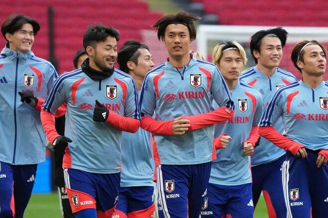 【現地写真100枚】伊東純也＆三笘薫の決勝弾から駆けつけた南野拓実＆遠藤航の姿まで！初招集、復活組、主力組も躍動！森保ジャパン｢英国遠征｣厳選ショットの画像044