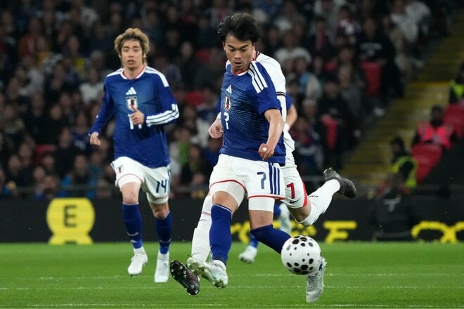 【現地写真100枚】伊東純也＆三笘薫の決勝弾から駆けつけた南野拓実＆遠藤航の姿まで！初招集、復活組、主力組も躍動！森保ジャパン｢英国遠征｣厳選ショットの画像078